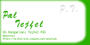 pal tejfel business card